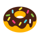 Doughnuts, cake-type, plain, chocolate-coated or frosted